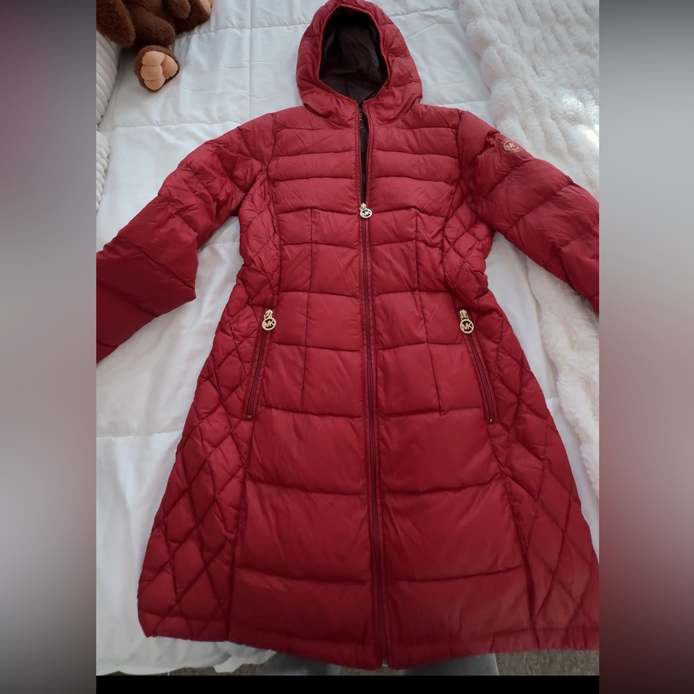 MICHAEL KORS red puffer jacket
